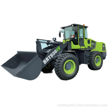 SZ in caricatore di backhoe a ruota elettrica pura di energia e mining Breton 956 EV 5ton Cleader
